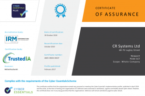 Cyber Essential Plus Certification